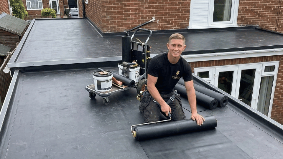 Flat roof EPDM installation by Flash Roofing UK Ltd in Bury St Edmunds