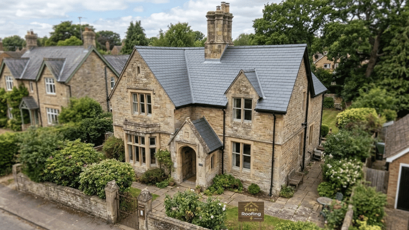 Recent pitched roof installation by Flash Roofing UK Ltd